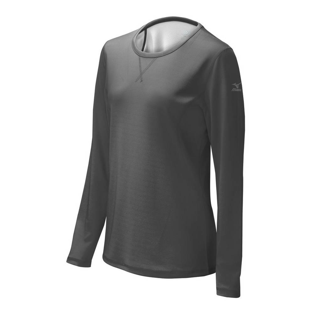 Tops Mizuno Core Dual Hybrid Para Mujer Grises/Blancos 2485631-EC